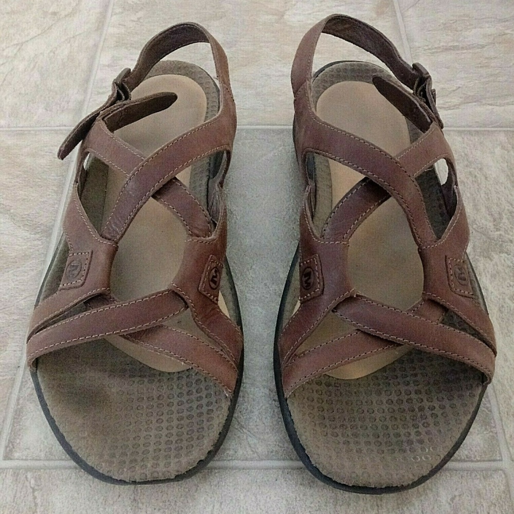 Merrell Agave Strappy Open Toe Buckle Slingback 8